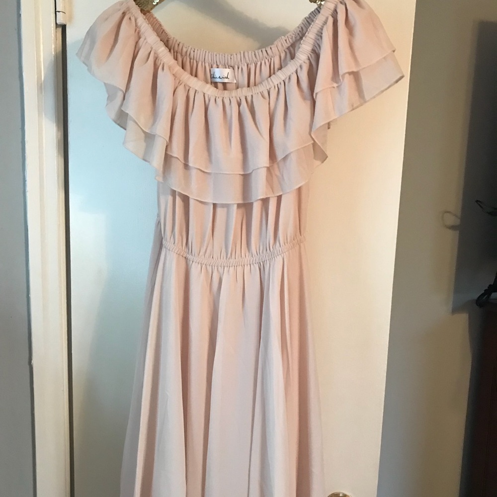 Light rose colored dress